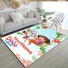 Dora Explorer Customizable Name Floor Rug Office Rug Design for Kitchen Foyer Decorate room Living Rooms Antislip Carpet Anime Office Decor