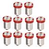 Truck 12V 10 PCS BA9S T4W T11 1210 4 SMD LED Bulbs White Blue Red Green Amber Map Lights 4 LEDs Auto Car Lights Car Accessories