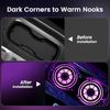 2PCS LED Car Cup Holder Lights – 7-Color Changing, Rechargeable Car Cup Holder Coaster Lights With Vibration Sensor – Cool Car Accessories For
