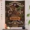 Горячая Аниме Гобелен Jägermeister Hippie Цветок Ковры на Стену Декор для Комнаты в Общежитии Дешевый Хиппи Настенный Подвес