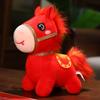 20/25cm New Year Mascot Red Little Horse Plush Toys Horse Doll Lively Cute Desktop Pets Festival Gift