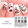 Природа 022 пластины для штамповки ногтей радостный дизайн шаблон для дизайна ногтей пластина с изображением DIY аксессуары для украшения маникюра