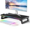 RGB Folding Desktop Monitor Stand and Storage Rack