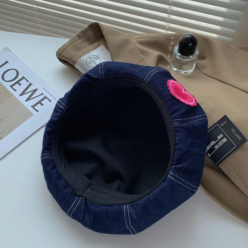 Милая и симпатичная шляпа женская 2024 новый ковбойский берет женский универсальный для лица маленький большой окружности головы восьмиугольная шляпа лето