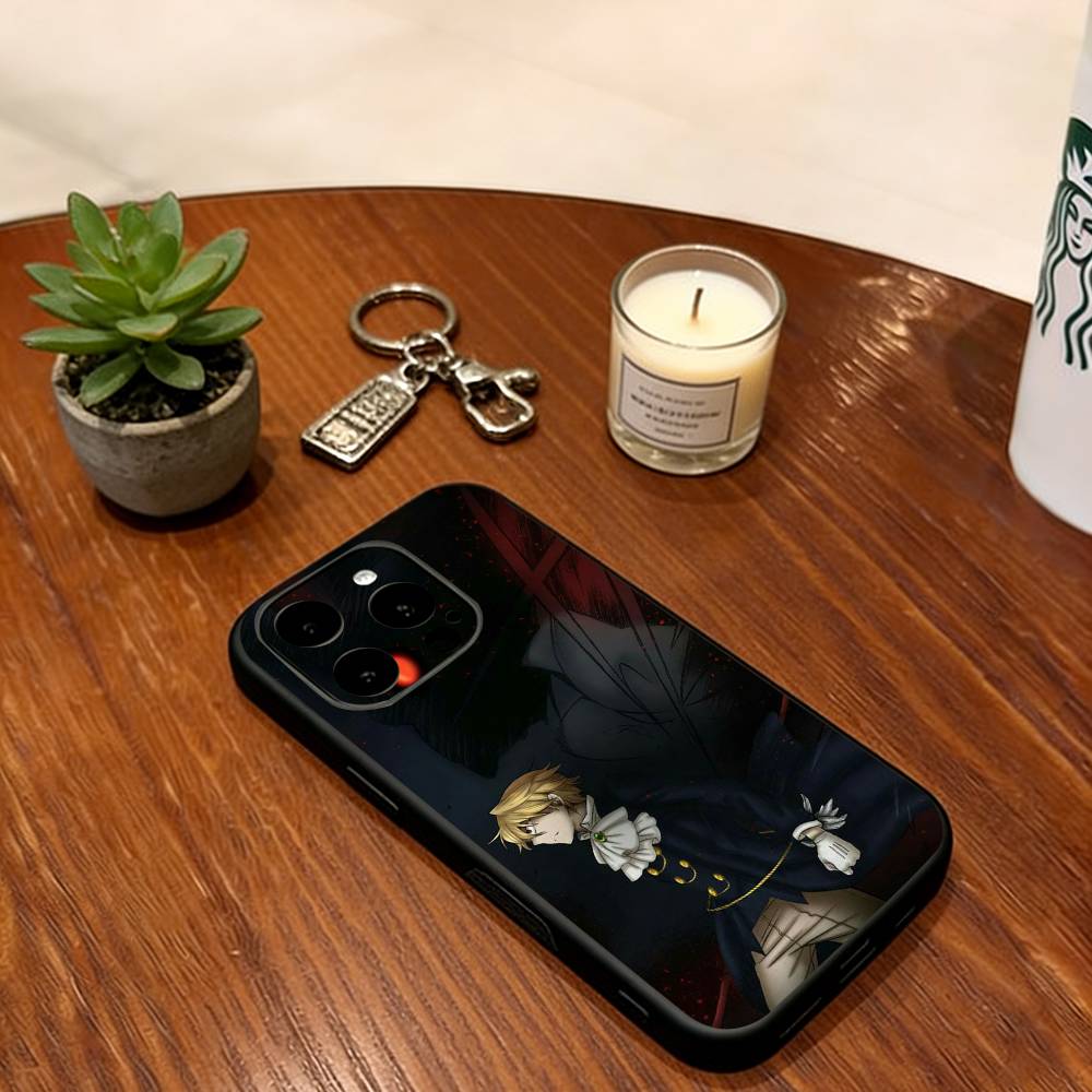 Pandora Hearts Phone Case Soft Silicone black For IPhone 17 16 15 14 13 12 11 X XR Plus Pro Max Plus