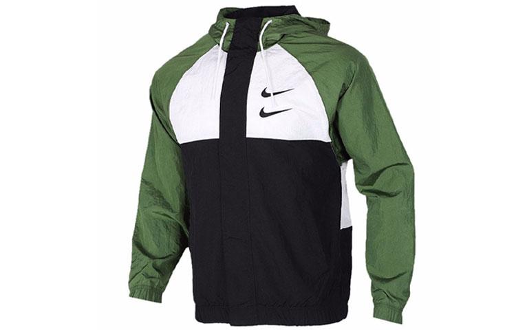 Nike Куртки Мужские Зеленые С капюшоном Умеренные Другие DJ9647-010