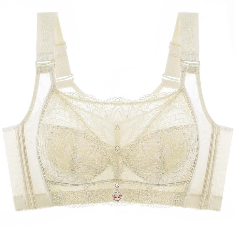 Женский регулируемый бюстгальтер большого размера, беспроводной бюстгальтер, ультратонкое дышащее нижнее белье, собранный бюстгальтер пуш-ап
