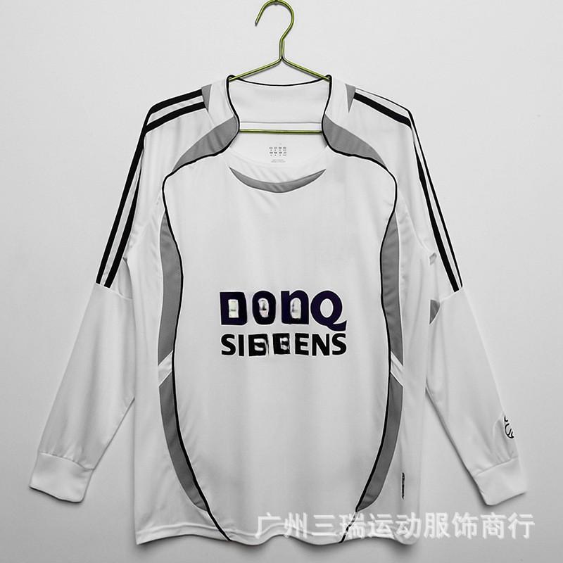 Retro Long Sleeve Football Jersey Men Women Adult Team Sports Training