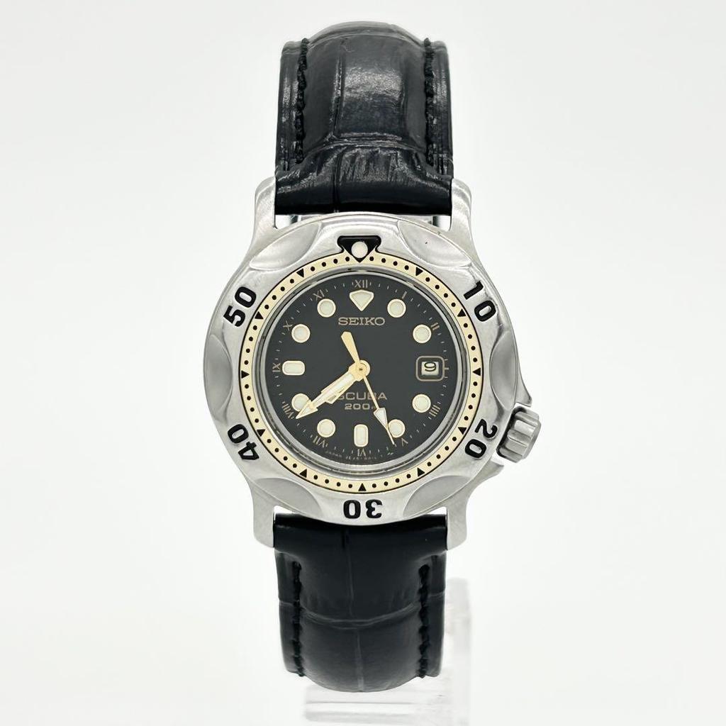 [USED] SEIKO SCUBA 200m 3E25-0A10 Quartz Wristwatch