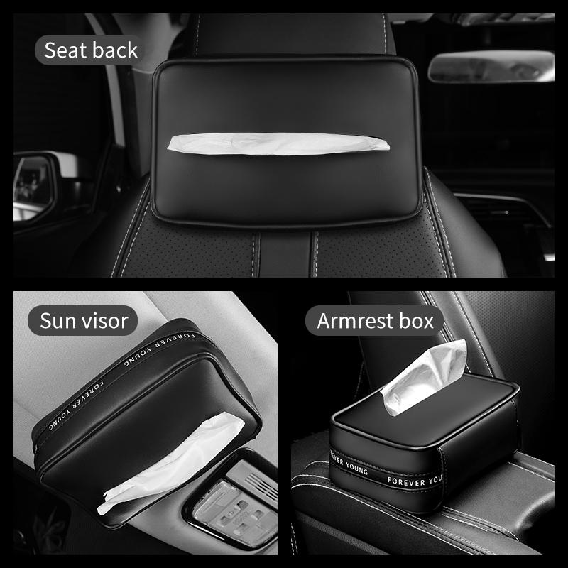 Автомобильный подлокотник-бокс, коробка для салфеток для интерьера автомобиля, картонная коробка для простых ремней, бумажные салфетки, пакеты и принадлежности, украшение