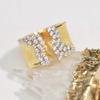 Kayi Gold Zircon Hip-Hop Fashion Ring for Women