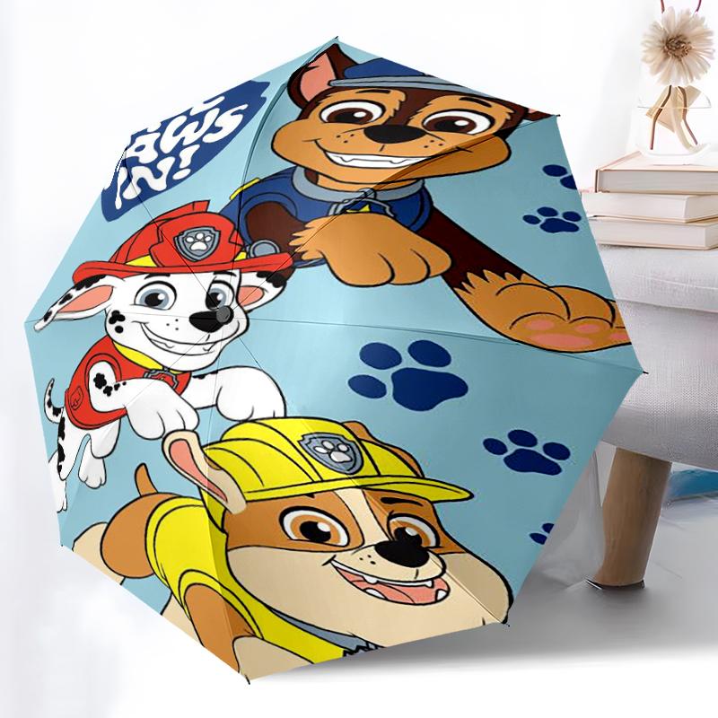 1pc Sturdy 8-Bone Auto Umbrella, Dogs Umbrella, Digital Printed, Foldable Umbrella for On-the-Go Outdoor Use