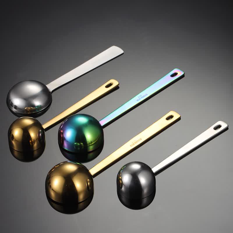 Qianxing Нержавеющая сталь 304 15 мл Розовое золото Мерная ложка (5-Pack)