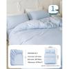 Wash-Free Travel Bedding Set: Stain-Resistant, Disposable Pillowcase, Duvet & Fitted Sheet for Double Bed