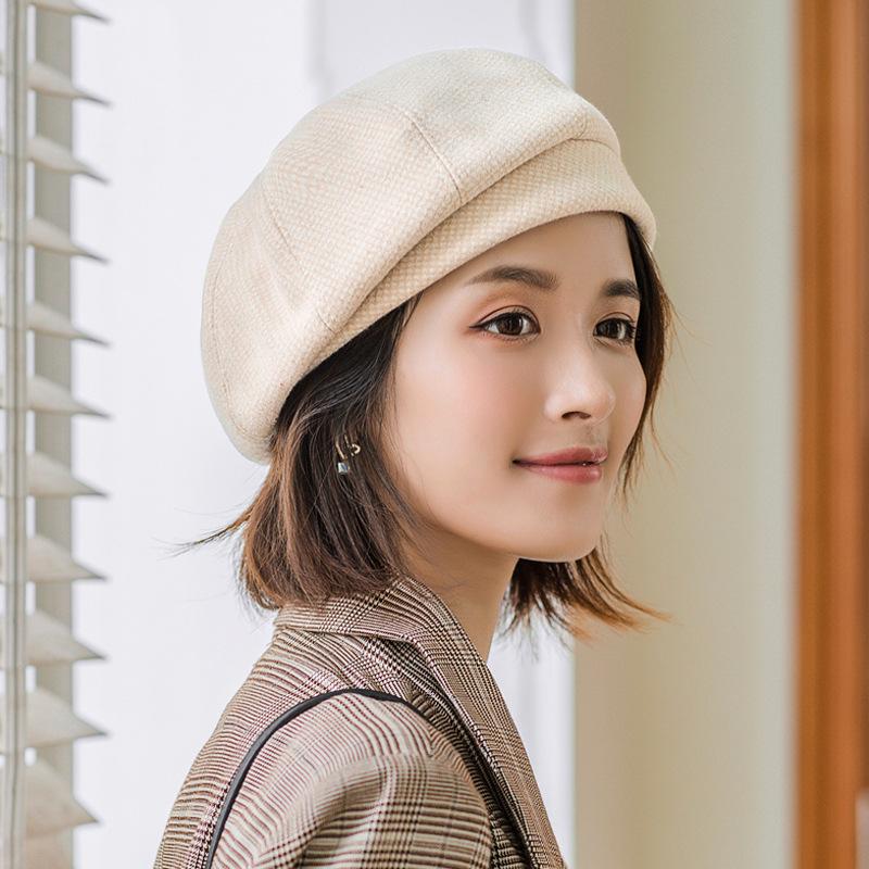 Шляпа Belle Женская корейская шляпа Дикий японский берет ретро восьмиугольная шляпа Женская шляпа британского художника
