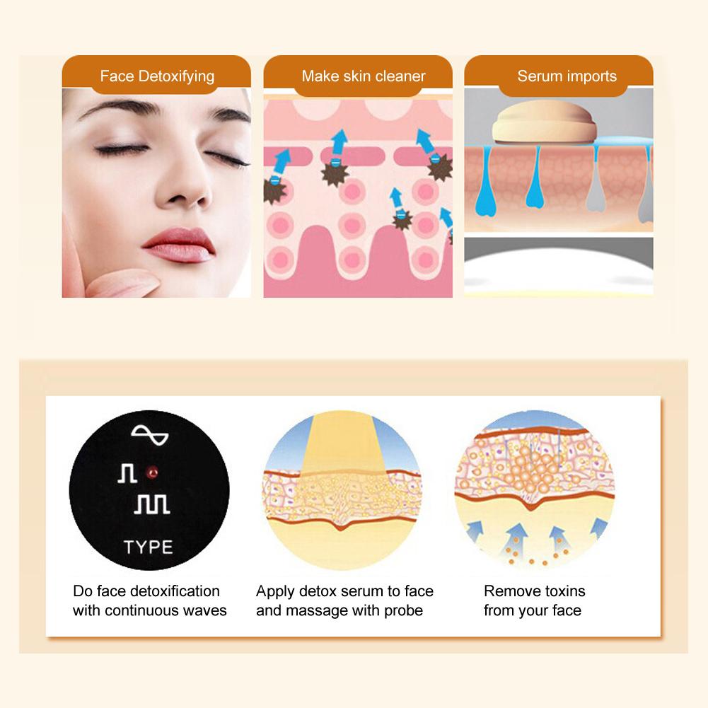 Ultrasonic Beauty Machine Facial Detoxifying Imports Exports Beauty InstrumentUK Plug 220V