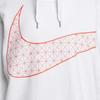 Nike Спортивная повседневная толстовка средней длины с капюшоном, женская толстовка белого цвета BV5984-100