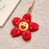 Cute Sunflower Plush Keychain Toy Stuffed Flower Soft Doll Small Pendant Keychain Fashionable Backpack Pendant Christmas Gift