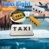 12V Светодиодный Индикатор Такси Каб Верхний Знак Свет Белый/Желтый Корпус Купольный Свет с Магнитным Основанием Сигнальные Лампы 3 Вт COB Знак Такси Каб