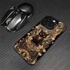 Чехол для мобильного телефона "Счастливый кот" подходит для Apple 16 Guochao iphone16promax позолоченный 16 богатый 15 нишевые коты