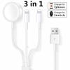 3 In 1 Wireless Charger for Apple Watch Series 1 2 3 4 USB Magnetic Charging Cable for iPhone 5 6 7