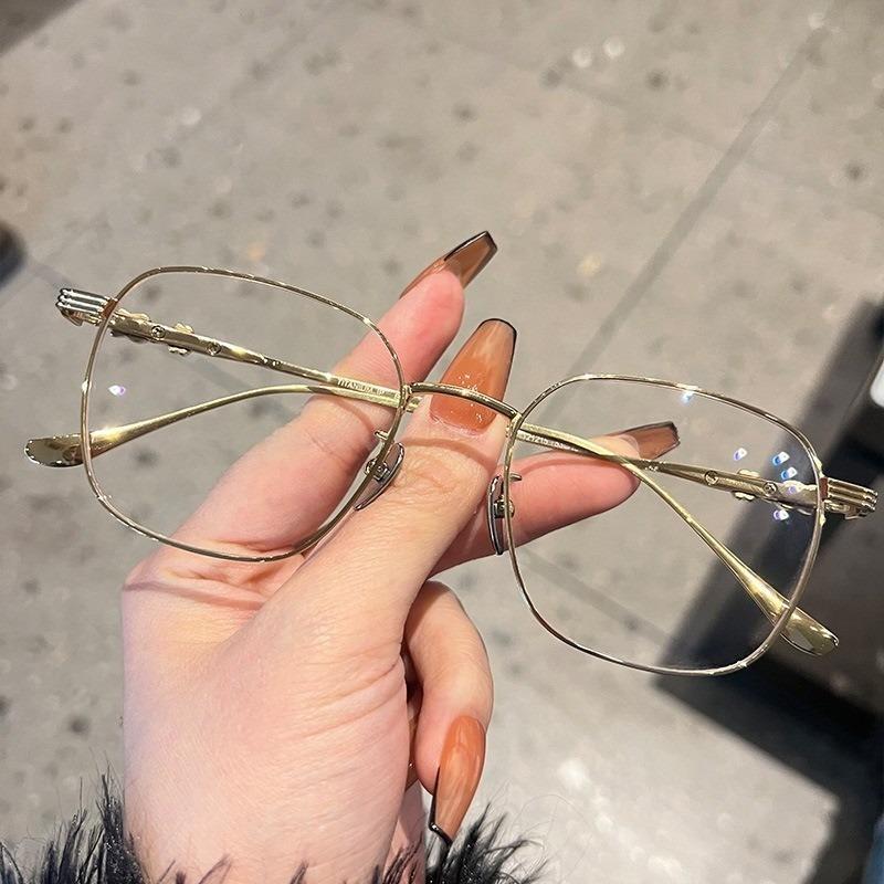 INS Модные Круглые Металлические Очки с Защитой от Излучения для Женщин Мужчин Трендовые Очки