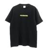 VETEMENTS 20SS Футболка с принтом логотипа и нашивкой-штрихкодом Круглый вырез Унисекс