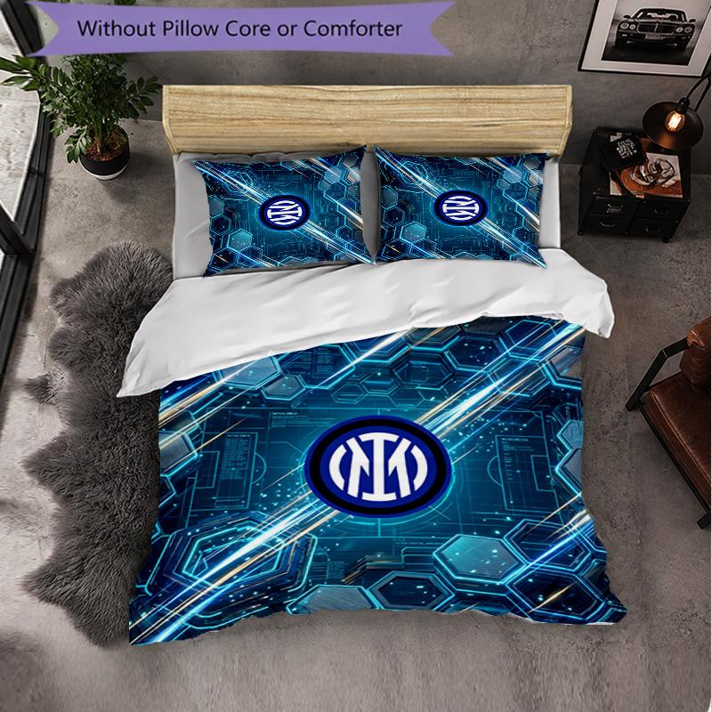 Borussia Dortmund Pattern 3 Pieces Bedding Set Soft Microfiber Duvet Cover with Pillow Cases for Bedroom