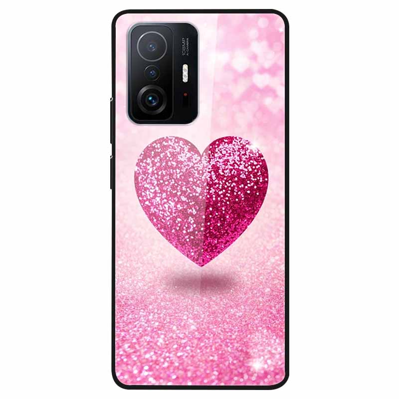Для Xiaomi 11T Закаленное Стекло Чехол Мягкий Бампер Жесткий Funda Для Xiaomi mi 11T Pro Чехол для Телефона 11 T 11T Pro 11TPro Задняя Крышка Корпуса