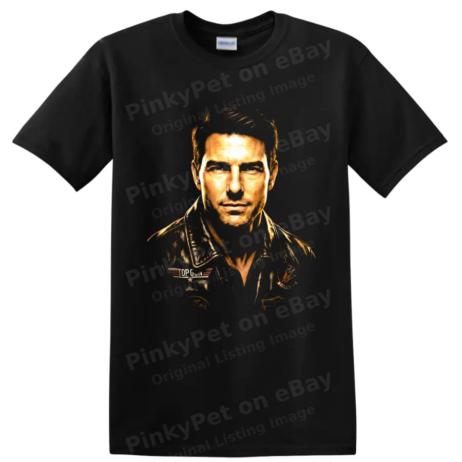Pete Maverick Mitchell Top Gun Pilot Portrait T Shirt Movie Fan Graphic Art Tee