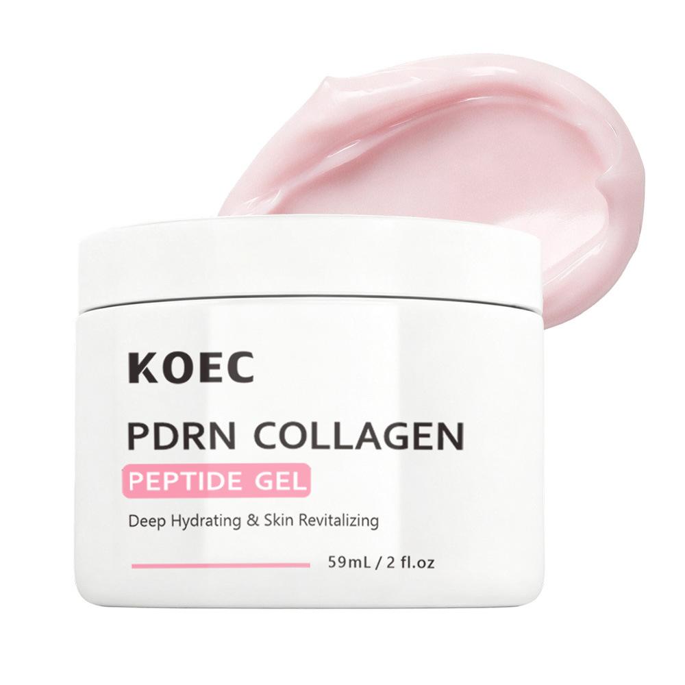 KOEC PDRN Jelly Peptide Gel Salmon Collagen Peptide Face Cream, Anti-Wrinkle Moisturizing Repair 50ml