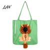 Pet Carrier for Vet Visits Canvas Cat Bag, Tote with Drawstring Window, Safety Soft Travel Bag Small Pets Buckle, Foldable Shoulder Dogs And