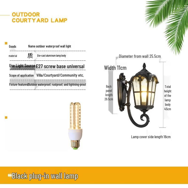 Настенный светильник Nufeng Outdoor Винтажный
