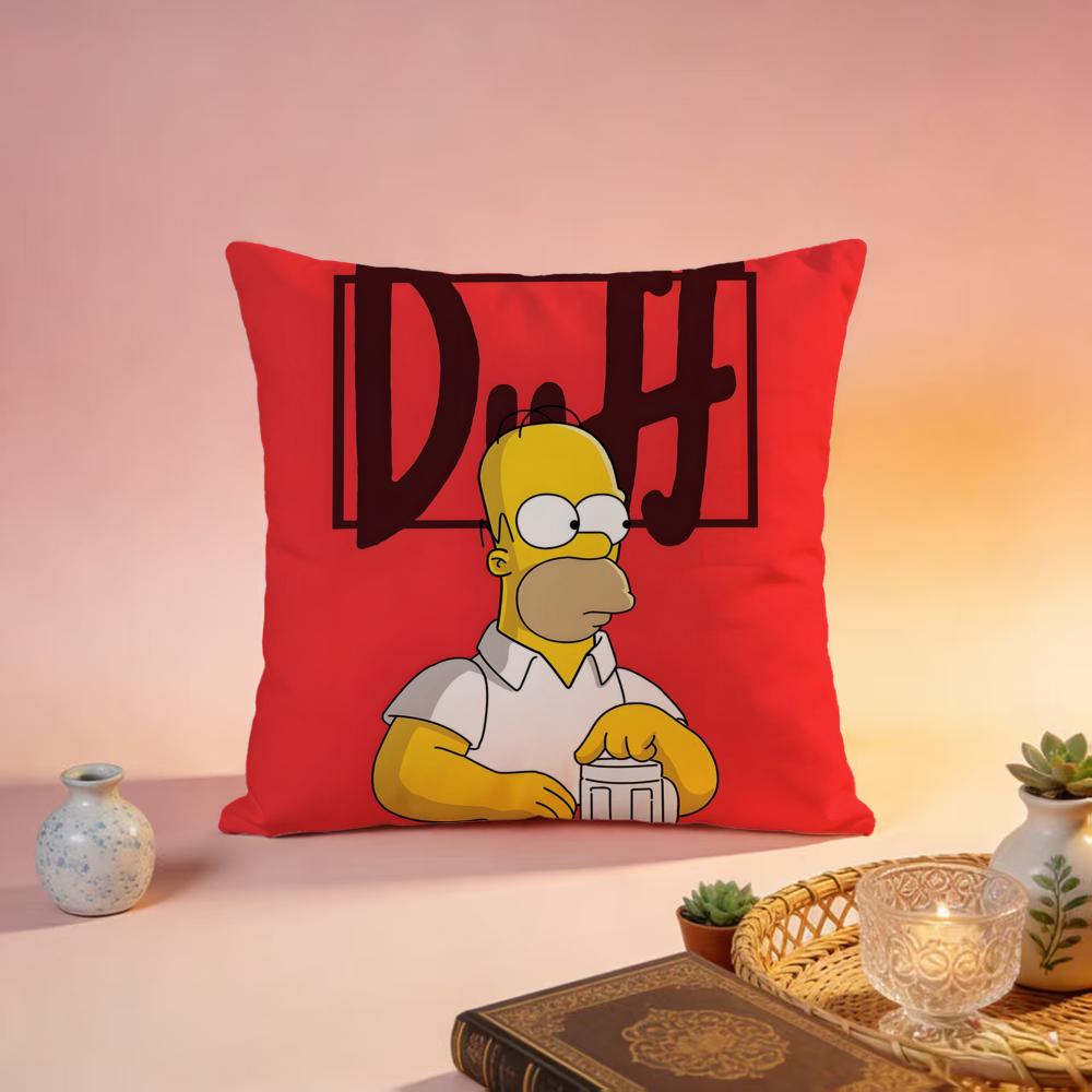 Popular TThe Simpsonsful Cushion Cover Premium SkinFriendly Pillow Case MultiPurpose for Home Office Travel