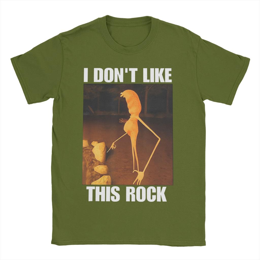 Men Women TShirt I Dont Like This Rock Casual Pure Cotton Tee Shirt Short Sleeve Marcus The Worm T Shirt Crew Neck Tops Adult
