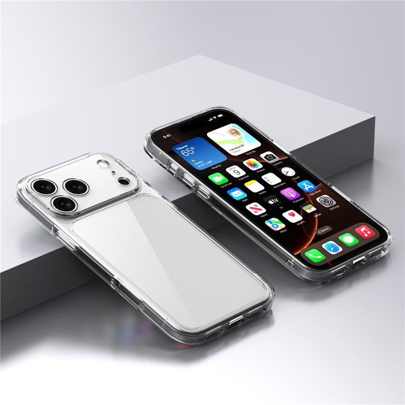 Luxury Transparent Shockproof Case For iPhone 17Air 17 17Pro Max Clear Hybrid TPU+PC Protective Hard Back Cover