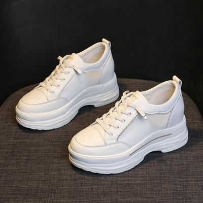 Летние сетчатые дышащие повседневные беговые спортивные сандалии 2024 года, новые нескользящие универсальные повседневные туфли на каблуке 7 см, размер 34-40