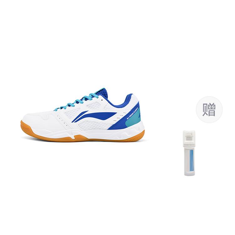 Li Ning The Flash 2.0 Амортизирующие Нескользящие Низкие Бадминтонные Кроссовки Унисекс Бело-Синие AYTT023-2