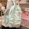 Женский нейлоновый кружевной рюкзак с бантом, милый свежий эстетичный, для повседневного использования, школы, повседневный, для книг, 2026, новая мода, студенческие рюкзаки