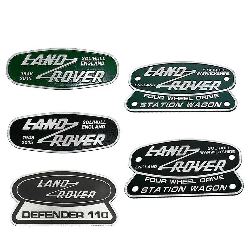 Car Front Badge Rear Trunk Sticker Emblem Accessories for Land Rover DEFENDER 110 Defender SOLIHULL ENGLAND 2015 Decoration YU0