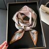 New Women Silk Feel Printed Design Scarf Shawl Fashion Luxury Long Narrow Small Silk Scarves Lady Headband Headscarve