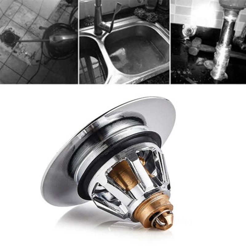 Сливной фильтр нажимного типа для раковины, универсальный улавливатель волос, пробка для раковины и ванны