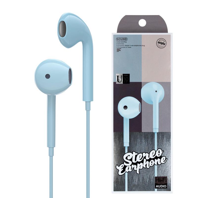 3.5mm Half-In-Ear Wired Earphones for E-Sports, Karaoke, Apple, Android, and Computers