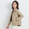 Feather New Simple Women's 90 Down Женская одежда с острым вырезом Однотонный пуховик Короткое свободное пальто
