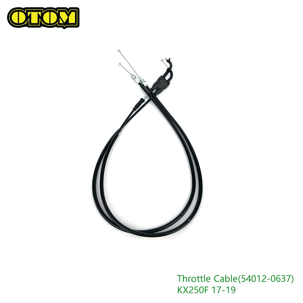 OTOM For KAWAISAKI Throttle Cable Clutch Control Wire Line Pull Wire Carburetor Choke Stayguy KX250F KX450F Off-Road Motorcycle
