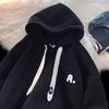 Американский модный стритвир: Мужская худи в стиле хипстер, Осень/Зима 2026, Свободный парный стиль, С начесом