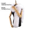 180cm Luxury Wraps Shawl Thick Fluffy Ladies Neck Warmer Muffler Fake Fur Long Scarf  For Women Men