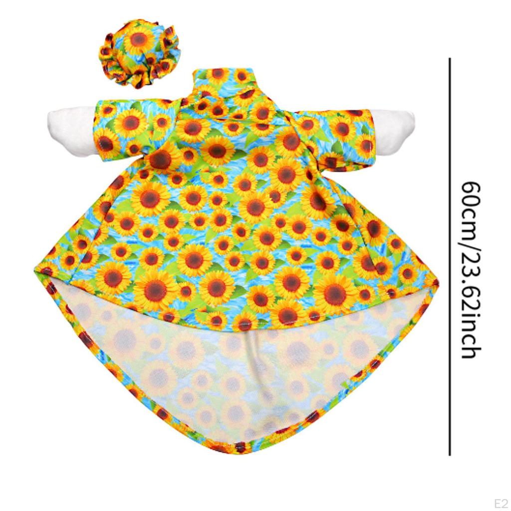 Наряд в виде гуся, статуэтка, одежда для праздника с украшением в виде шляпы, костюм подсолнуха для