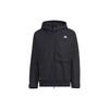 Solid Color Front Pocket Hooded Sports Jacket Men Jackets Black HN9037