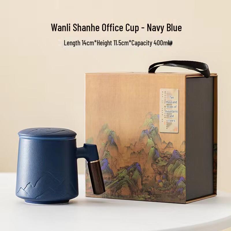 Пятипредметный керамический подарочный набор Shangqi Blue